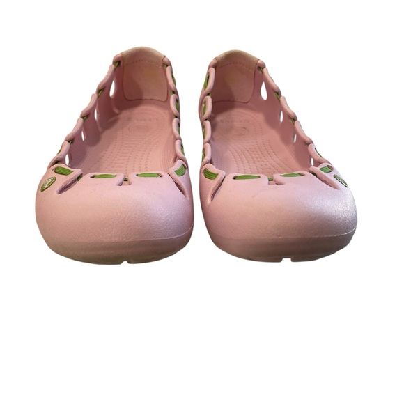 Crocs Springi Ballet Flats Pink Tulip Womens 8 Comfort Round Toe Elastic Relaxed - Picture 4 of 8